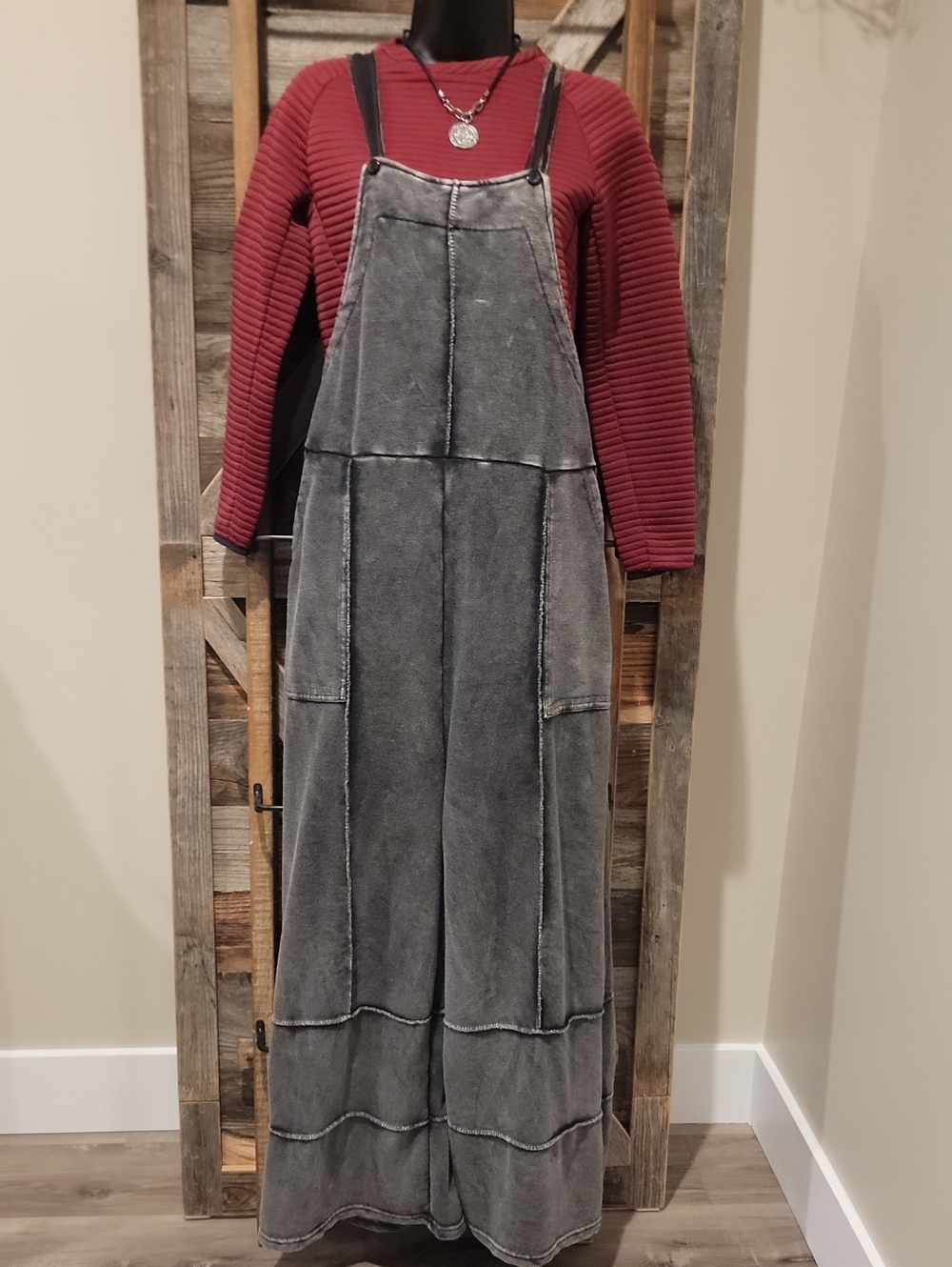 Yak & Yeti Stonewashed Pinafore Jumper
